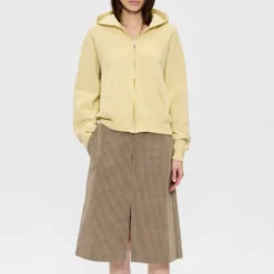 6397 - Sweat Zip Up - Jaune