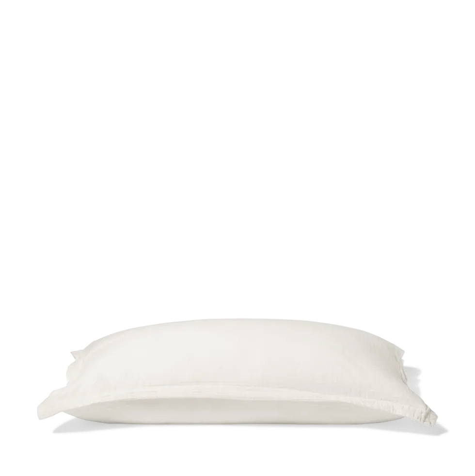 Taie d'oreiller en gaze de coton - Blanc de Meudon