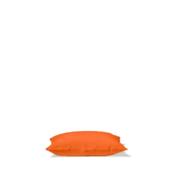 Taie d'oreiller en lin lavé - Orange Zeste