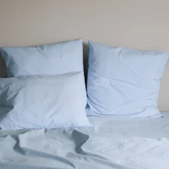 Taie d'oreiller en percale de coton - Bleuet