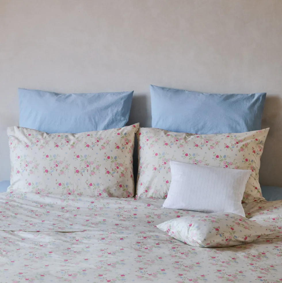 Taie d'oreiller en percale de coton - Jardin