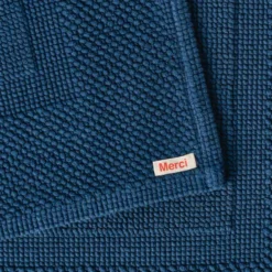 Tapis de bain en coton - Bleu Nuit