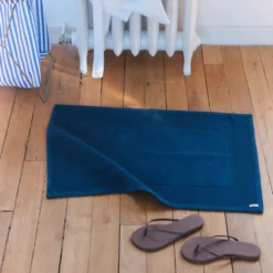 Tapis de bain en coton - Bleu Nuit