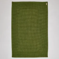 Tapis de bain en coton - Kaki Ombre