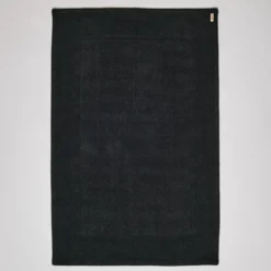 Tapis de bain en coton - Noir Minuit