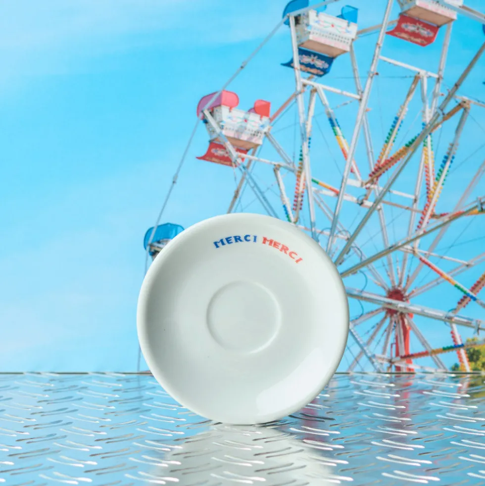 Tasse à expresso et soucoupe Souris - Merci x Shia McShia