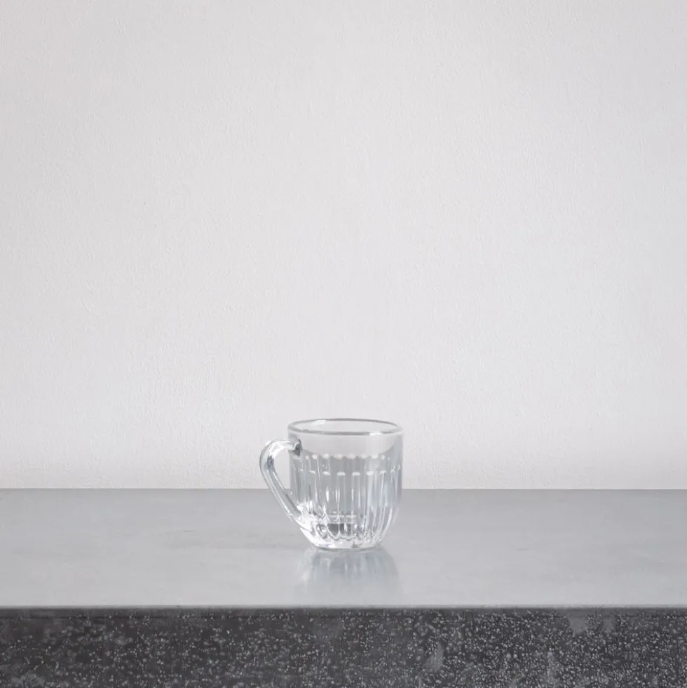Tasse à expresso Ouessant en verre pressé