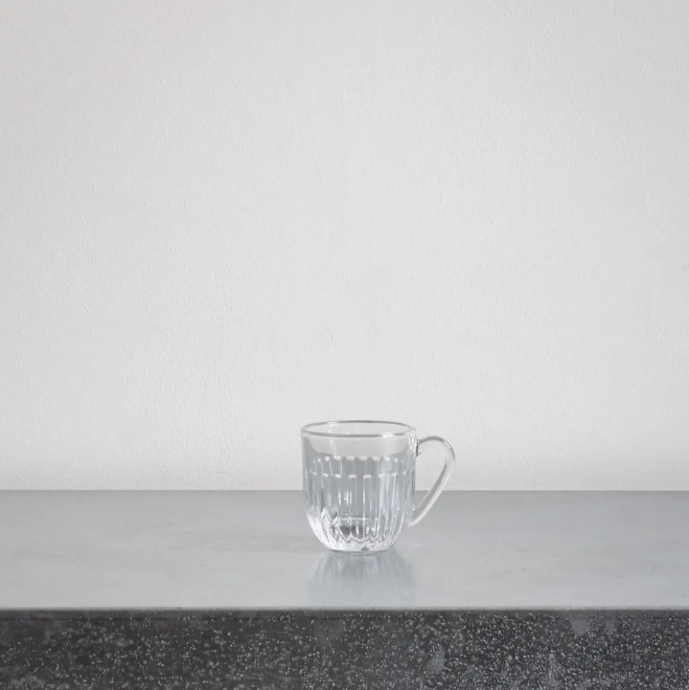 Tasse à expresso Ouessant en verre pressé