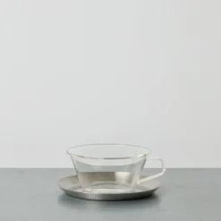 Tasse à thé et soucoupe - Tranparent
