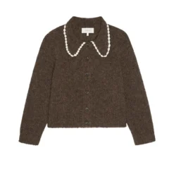 THE GREAT - Cardigan The Crochet - Marron