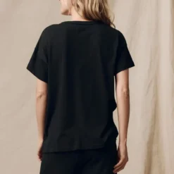 THE GREAT - T-shirt The Boxy Crew - Noir