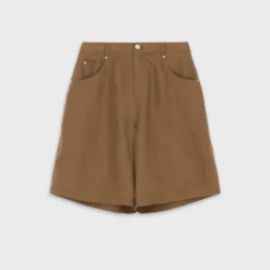 The Loom - Bermuda Linen Denim - Marron