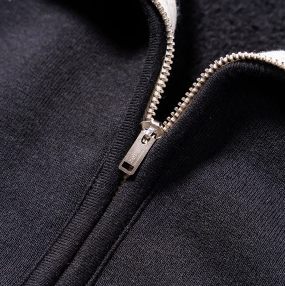 The real McCoys - Sweat Loopwheel Zip - Noir