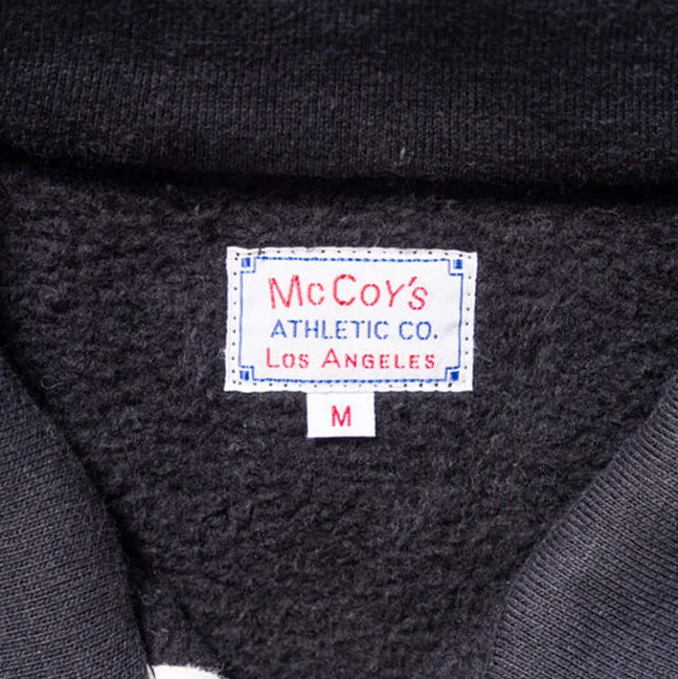 The real McCoys - Sweat Loopwheel Zip - Noir