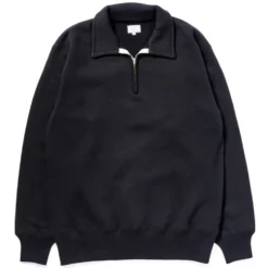 The real McCoys - Sweat Loopwheel Zip - Noir