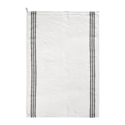 Torchon en lin lavé - Blanc Optique