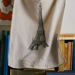 Torchon en lin lavé - Tour Eiffel