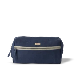 Trousse de toilette en lin lavé - Bleu Pacifique