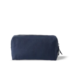 Trousse de toilette en lin lavé - Bleu Pacifique