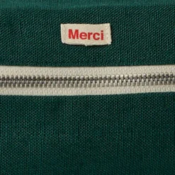 Trousse de toilette en lin lavé - Vert Séquoia