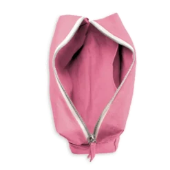 Trousse de toilette en lin lavé - Rose Garance