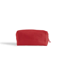 Trousse de toilette en lin lavé - Rouge Vermillon