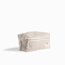 Trousse de toilette en lin lavé - Pierre