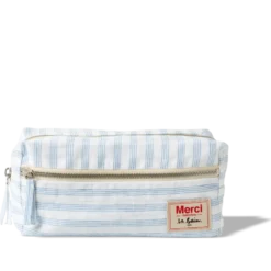 Trousse de toilette - Rayures Pinceau Bleu Primaire