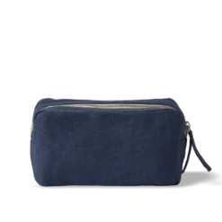 Trousse en lin lavé - Bleu Pacifique