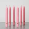 Trudon - Lot de 6 bougies Madeleine - Rose Tendresse