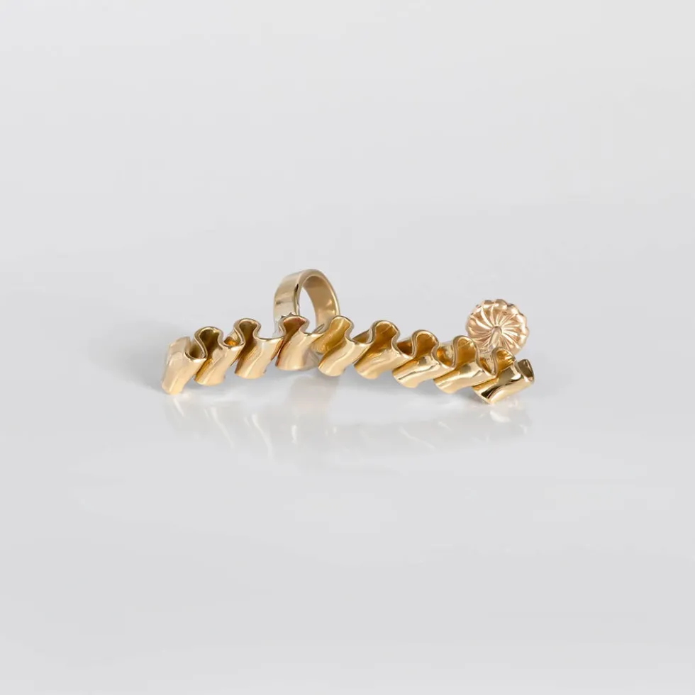 TWEEK EEK - Boucles d'oreilles Mirr Wave Earcuff - Or