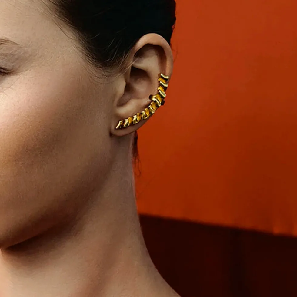 TWEEK EEK - Boucles d'oreilles Mirr Wave Earcuff - Or