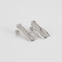 TWEEK EEK - Boucles d'oreilles Mirr Rectangle - Argent