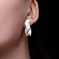 TWEEK EEK - Boucles d'oreilles Mirr Rectangle - Argent