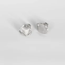 TWEEK EEK - Boucles d'oreilles Mirr Rectangle S - Argent