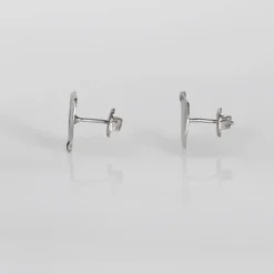 TWEEK EEK - Boucles d'oreilles Mirr Rectangle S - Argent