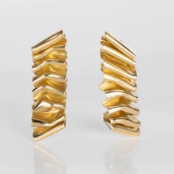 TWEEK EEK - Boucles d'oreilles Mirr Wave - Or