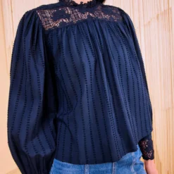 Ulla Johnson - Blouse Cornelia - Bleu Midnight