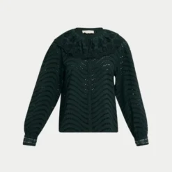 Ulla Johnson - Blouse Fia - Vert cyprès