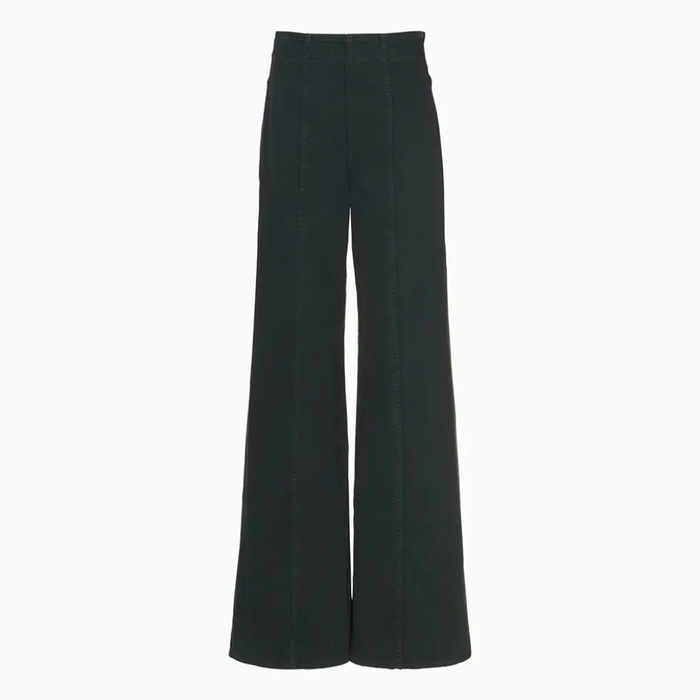 Ulla Johnson - Jeans The Bianca Wide Leg - Vert Hunter