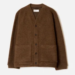 Universal Works - Cardigan Advance - Marron