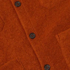 Universal Works - Cardigan Laine - Rust
