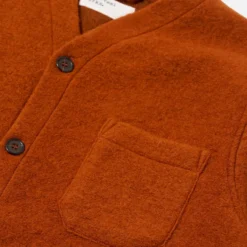 Universal Works - Cardigan Laine - Rust