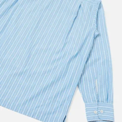 Universal Works - Chemise Lucky - Rayures Bleu