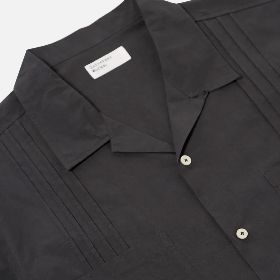 Universal Works - Chemise Tech SS Dwight - Noir