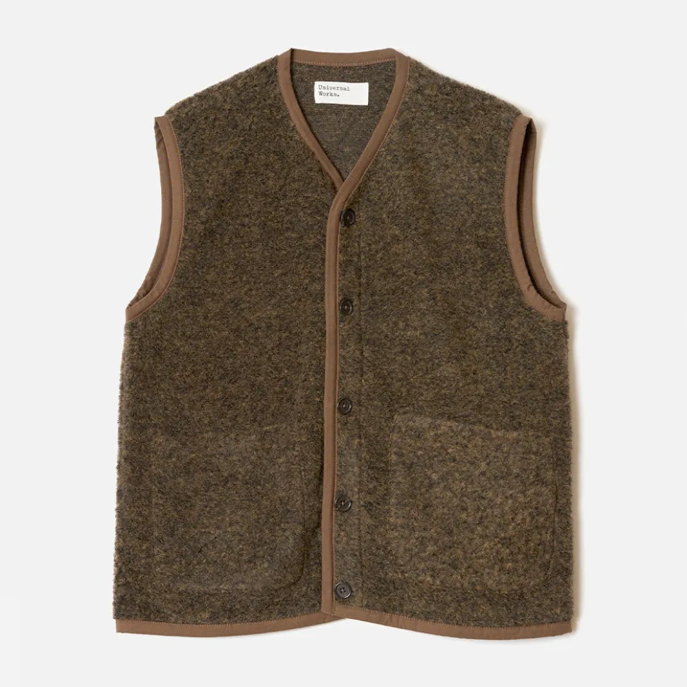 Universal Works - Gilet Lancaster - Marron