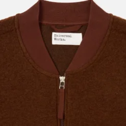 Universal Works - Gilet Sans Manches Zip - Cacao