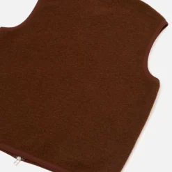 Universal Works - Gilet Sans Manches Zip - Cacao