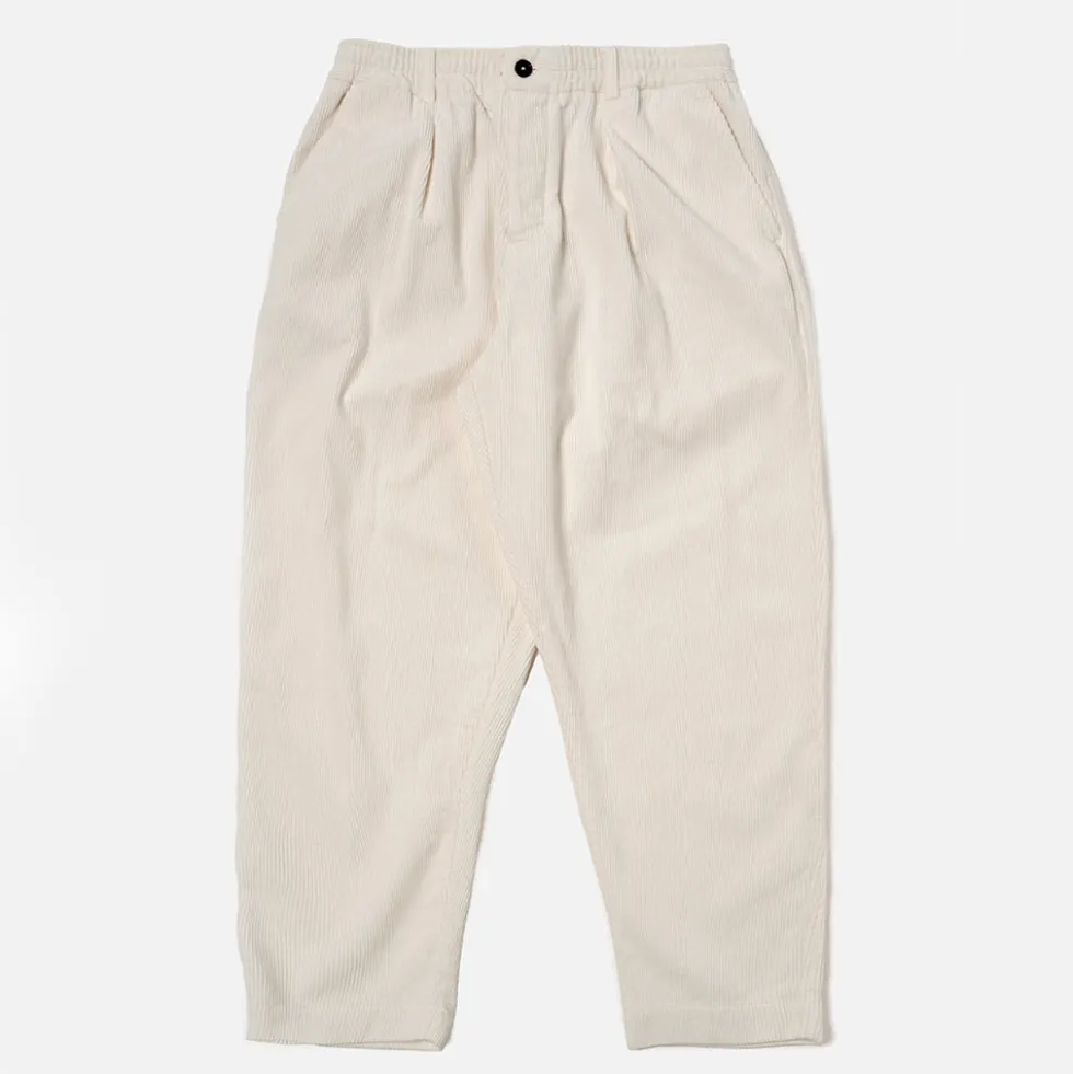 Universal Works - Pantalon Track Pleated - Ecru