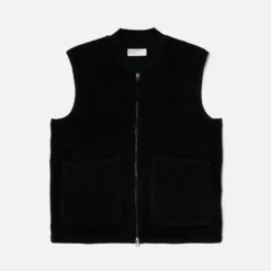 Universal Works - Veste Laine Zip - Noir